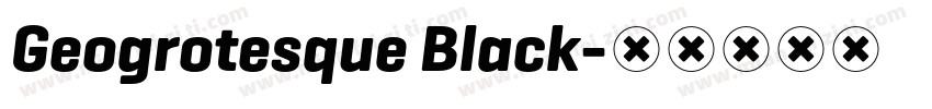 Geogrotesque Black字体转换